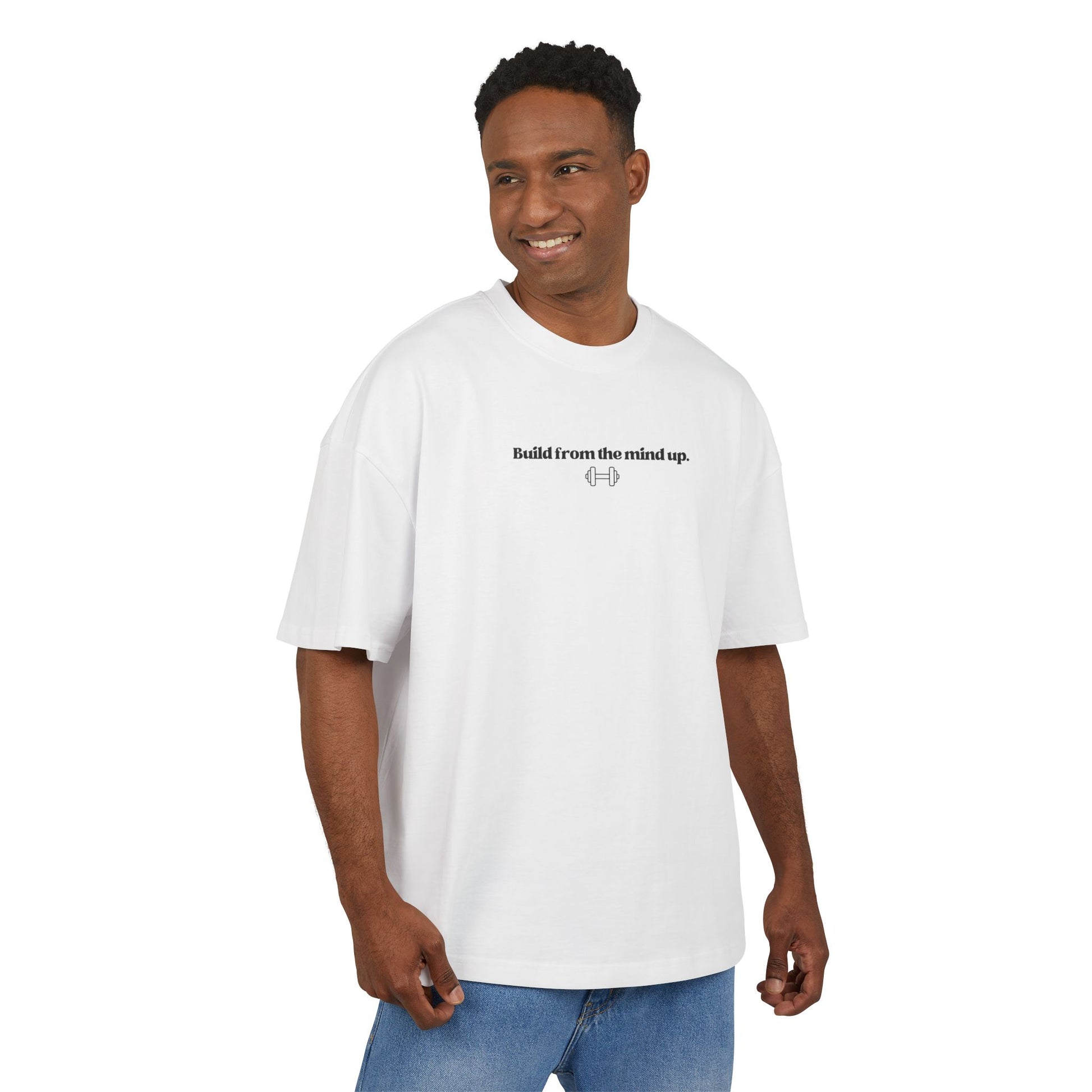STATEMENT Oversized Shirt "Build from the mind up"