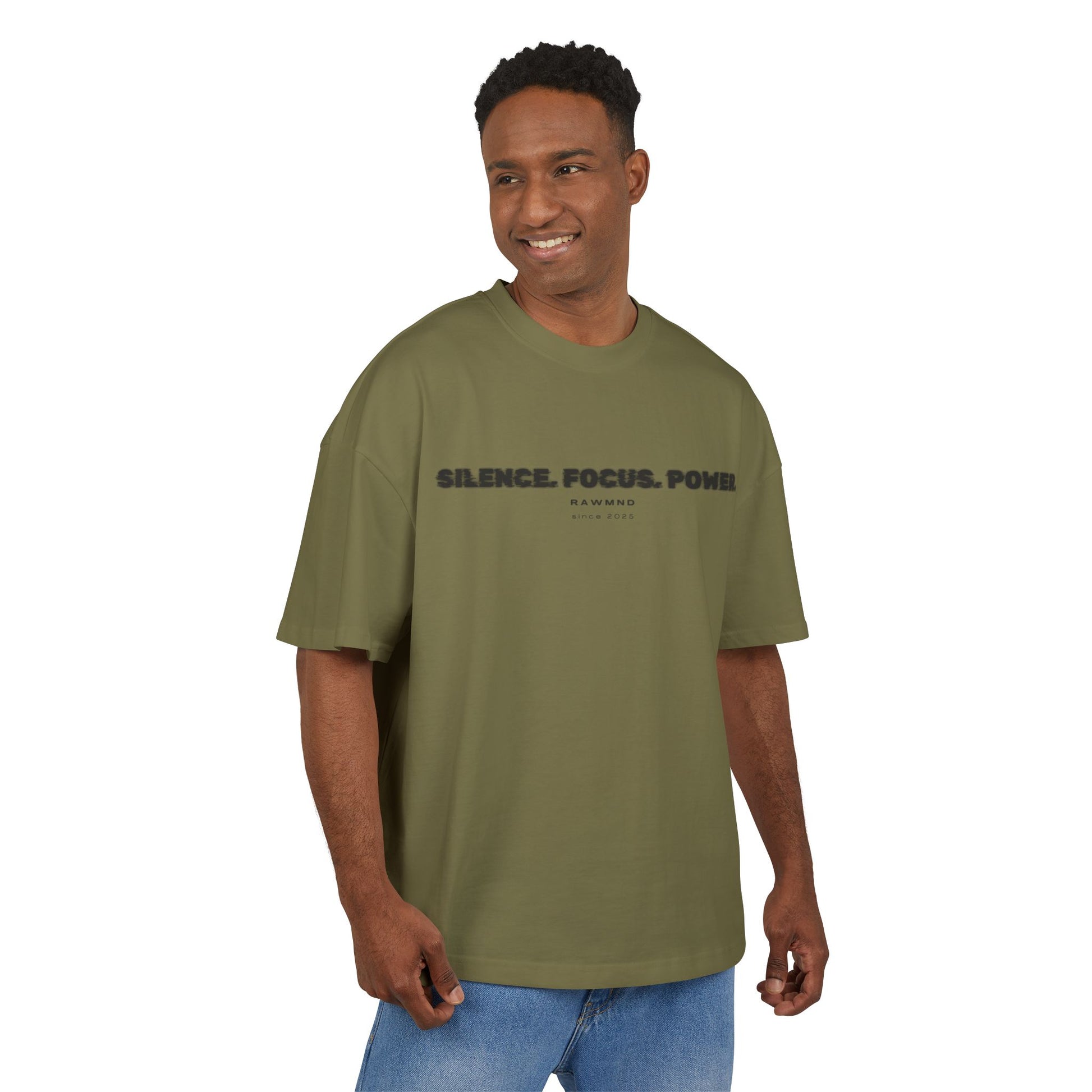 STATEMENT Oversized Shirt "Silence. Focus. Power."