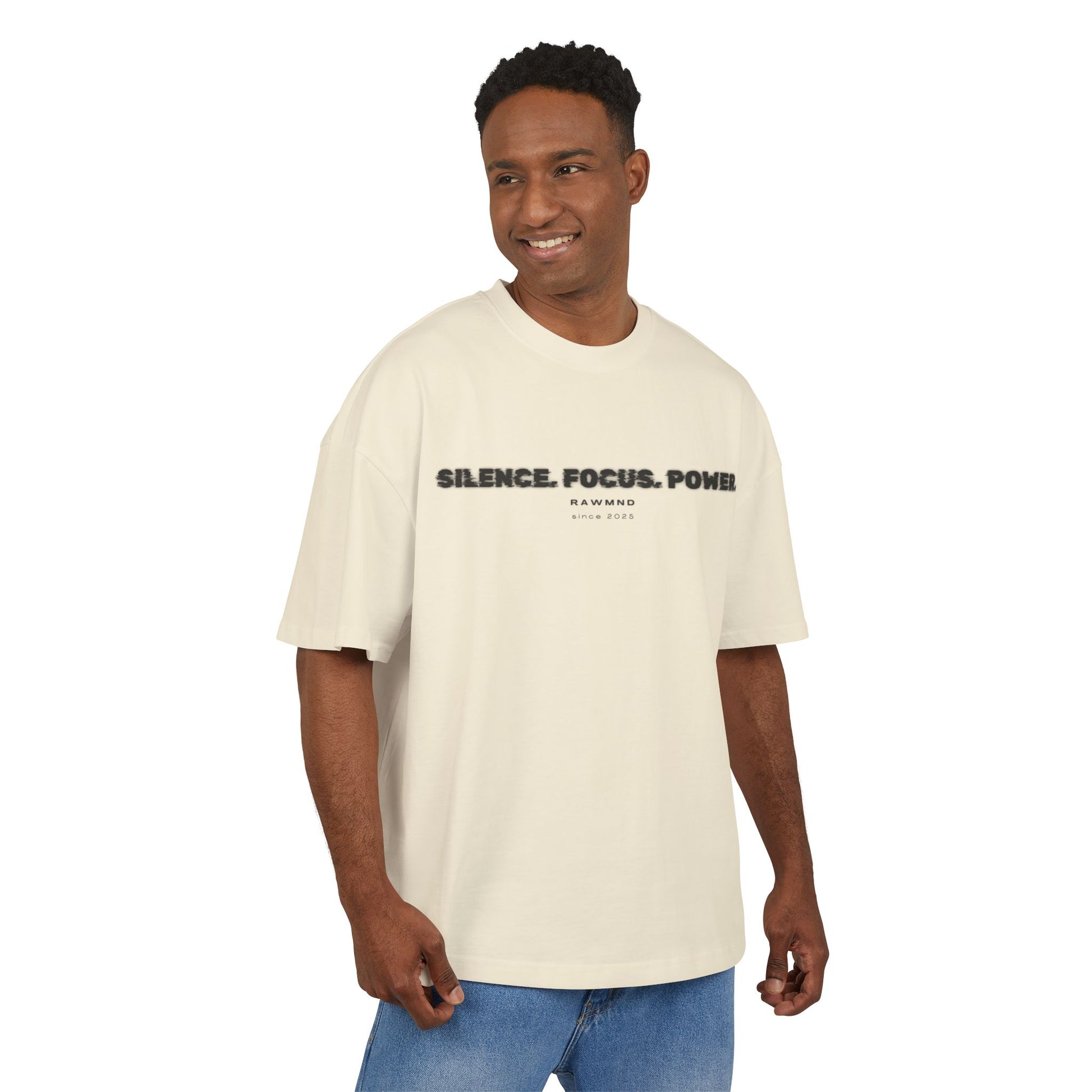 STATEMENT Oversized Shirt "Silence. Focus. Power."