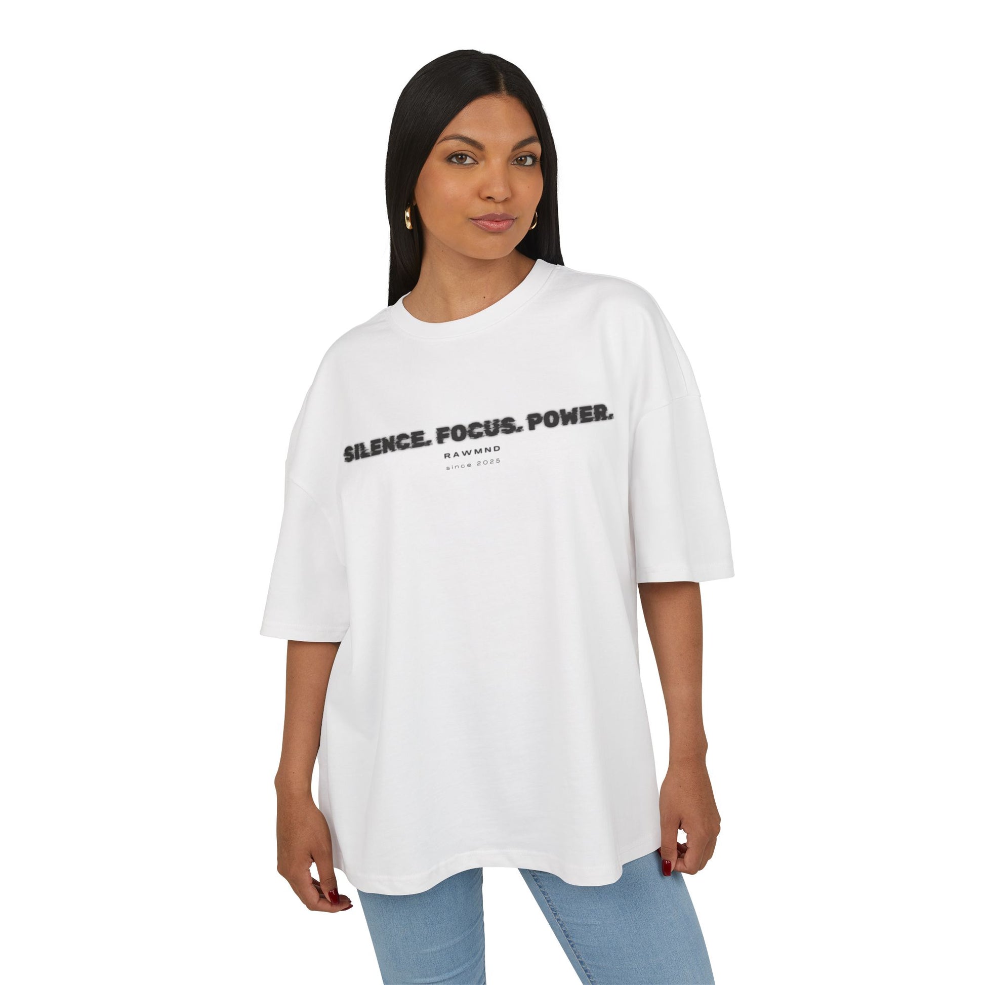 STATEMENT Oversized Shirt "Silence. Focus. Power."