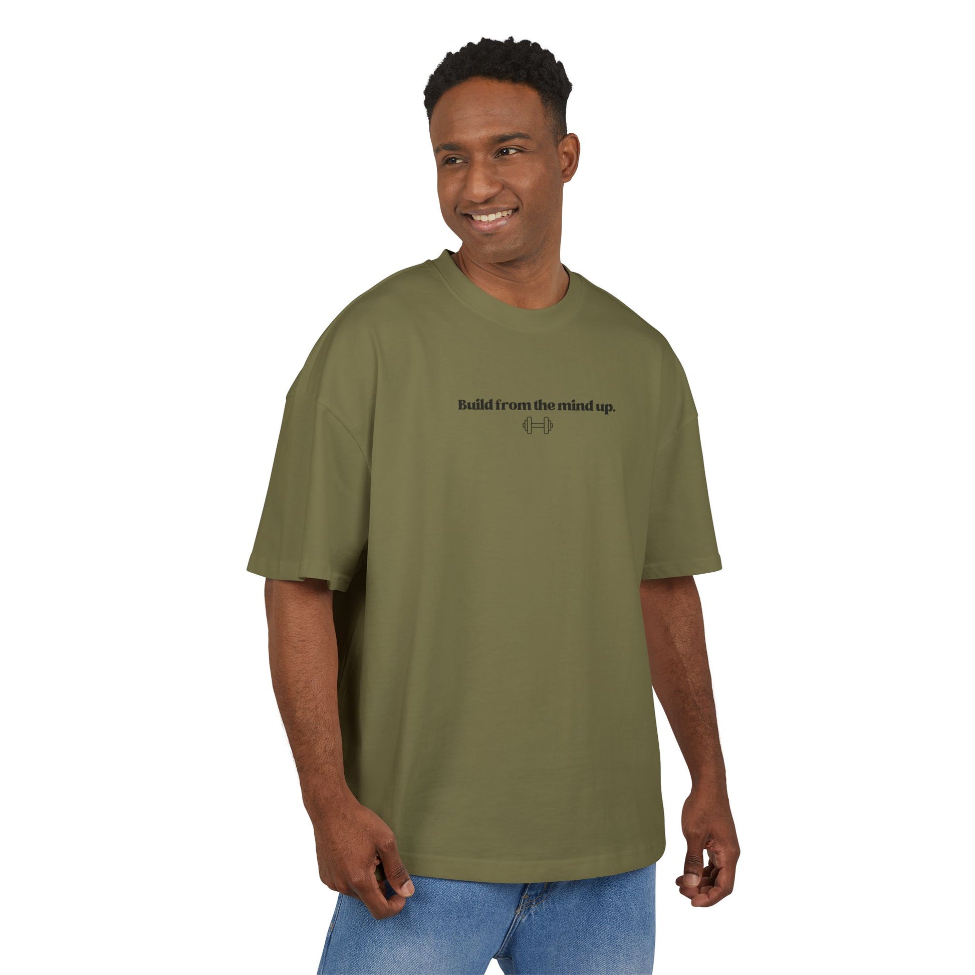 STATEMENT Oversized Shirt "Build from the mind up"