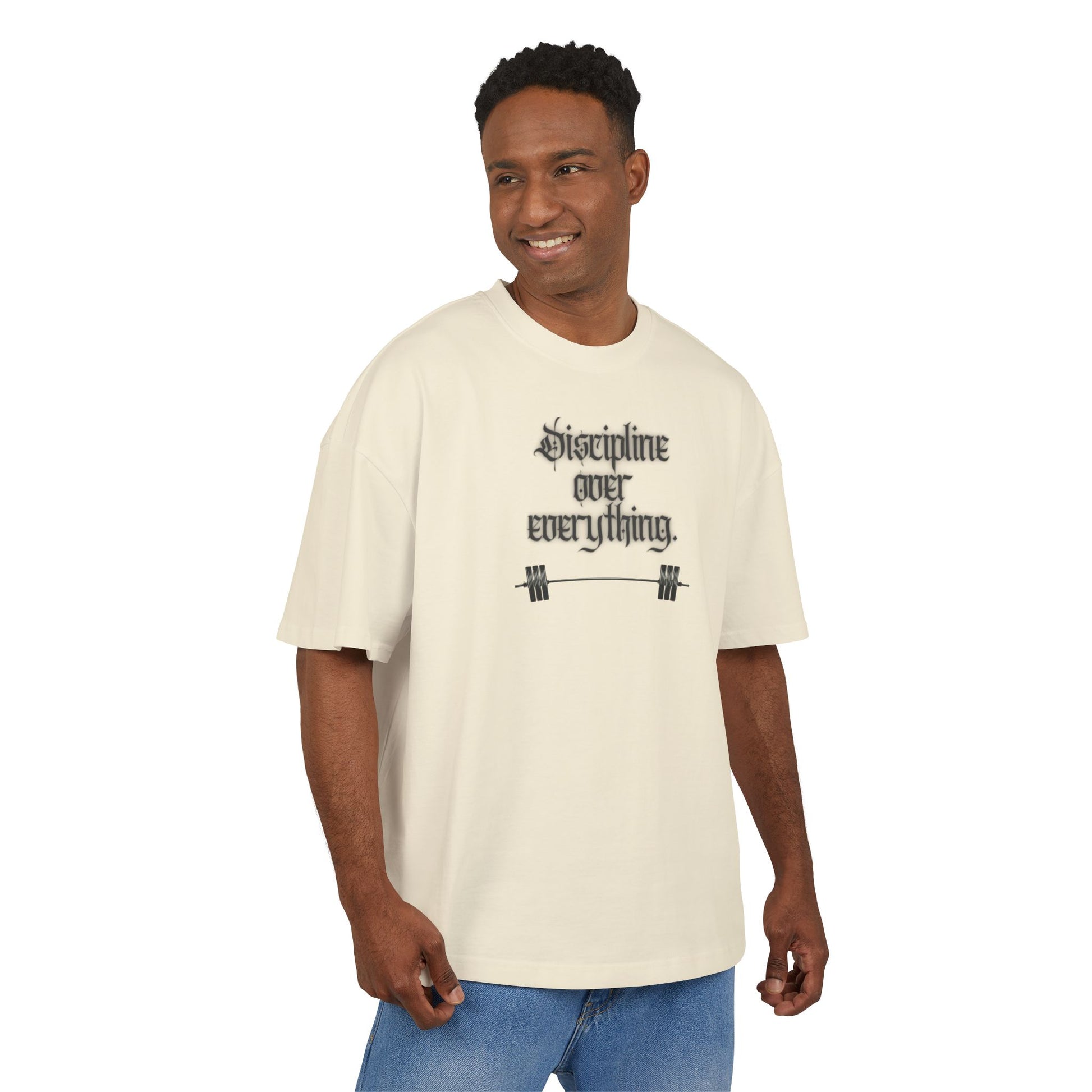 STATEMENT Oversized Shirt "Discipline over everything"