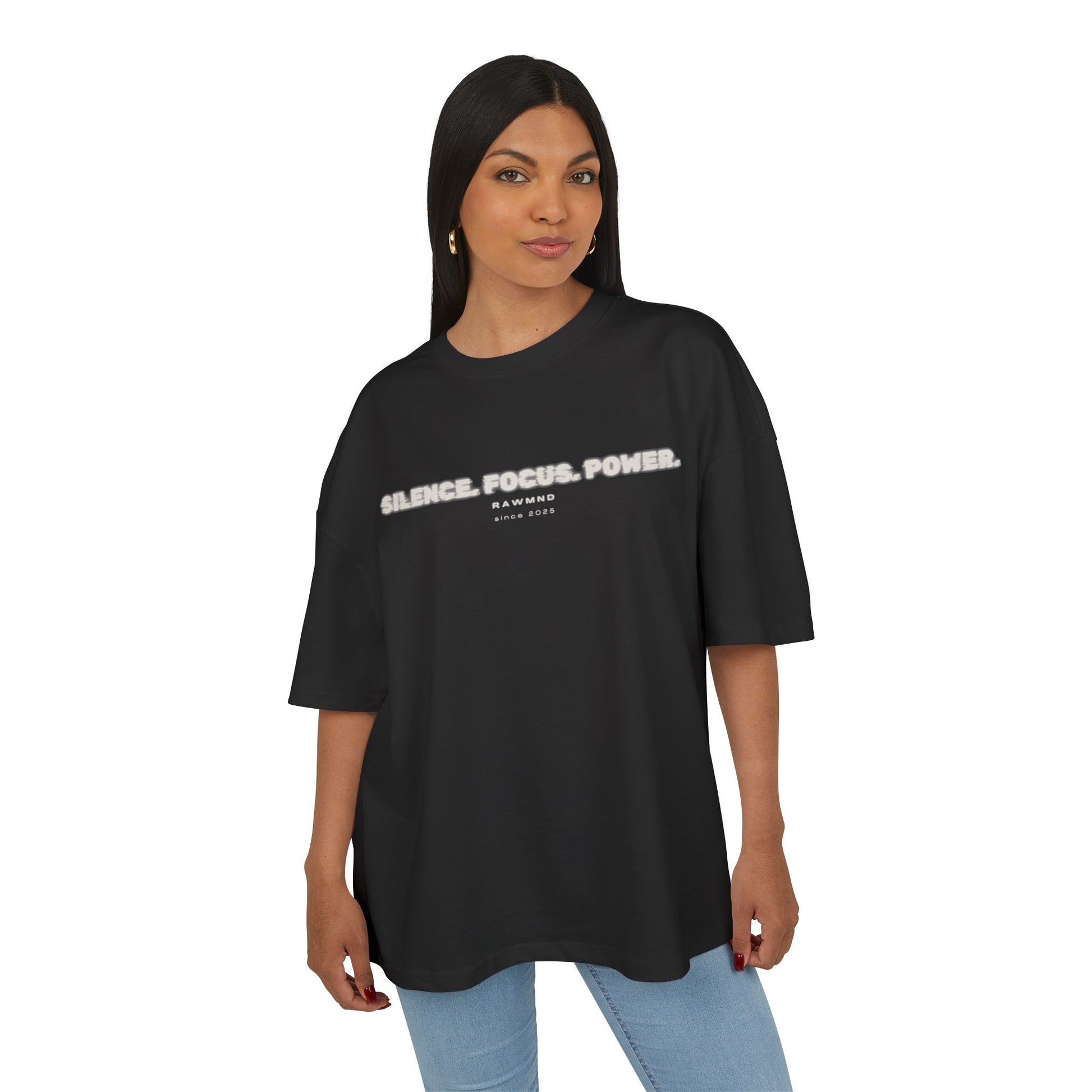 STATEMENT Oversized Shirt "Silence. Focus. Power."