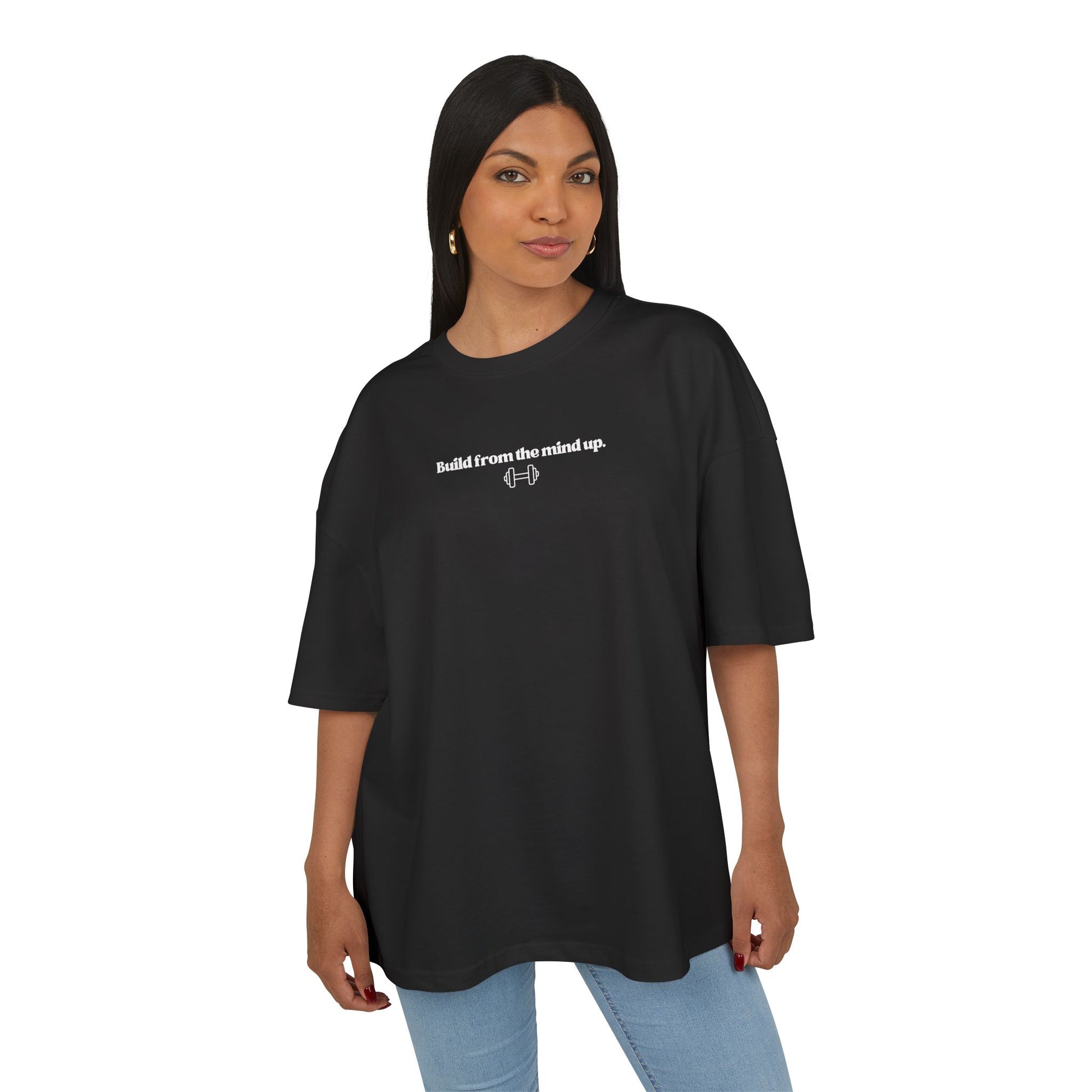 STATEMENT Oversized Shirt "Build from the mind up"