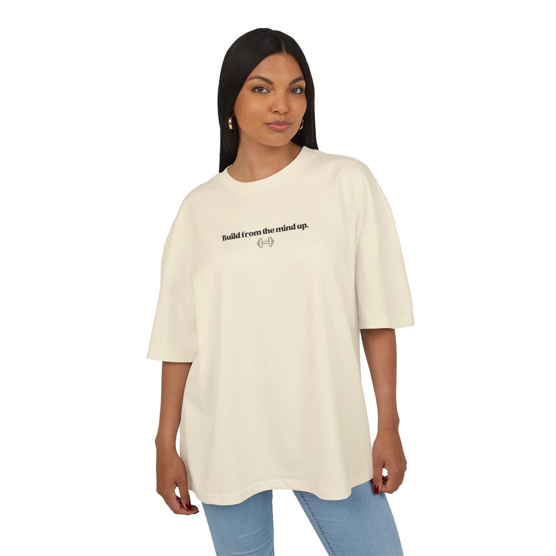 STATEMENT Oversized Shirt "Build from the mind up"