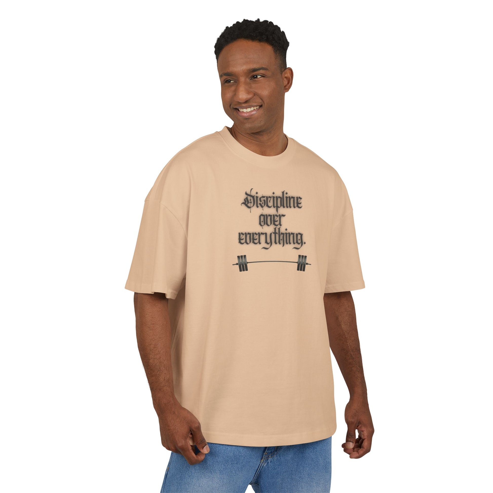 STATEMENT Oversized Shirt "Discipline over everything"