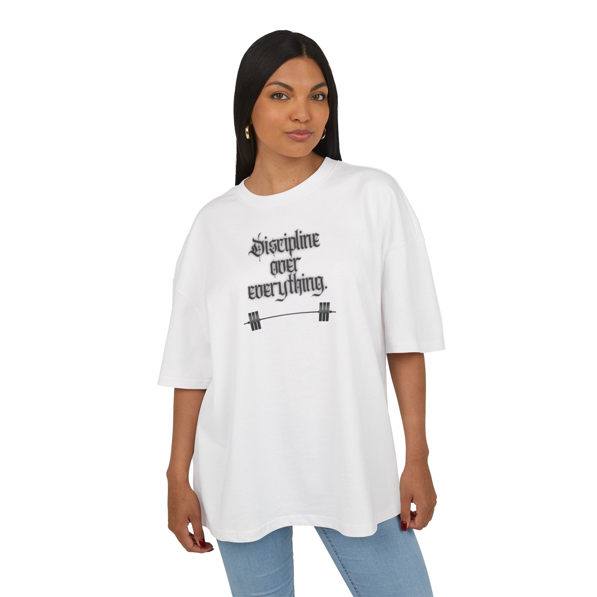 STATEMENT Oversized Shirt "Discipline over everything"