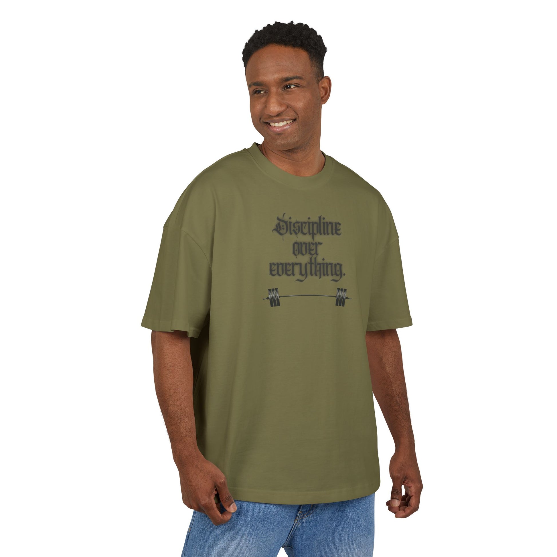 STATEMENT Oversized Shirt "Discipline over everything"