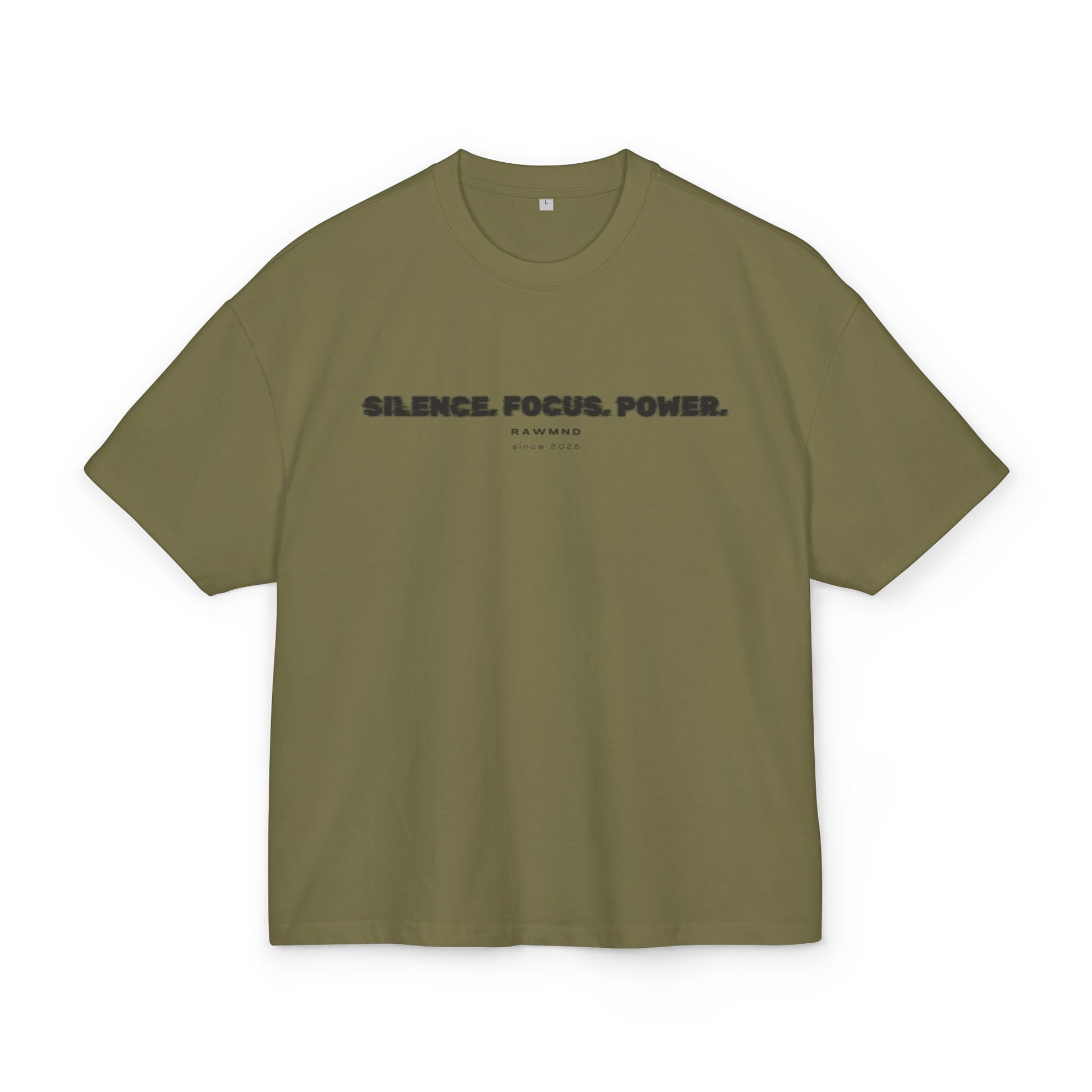 STATEMENT Oversized Shirt "Silence. Focus. Power."