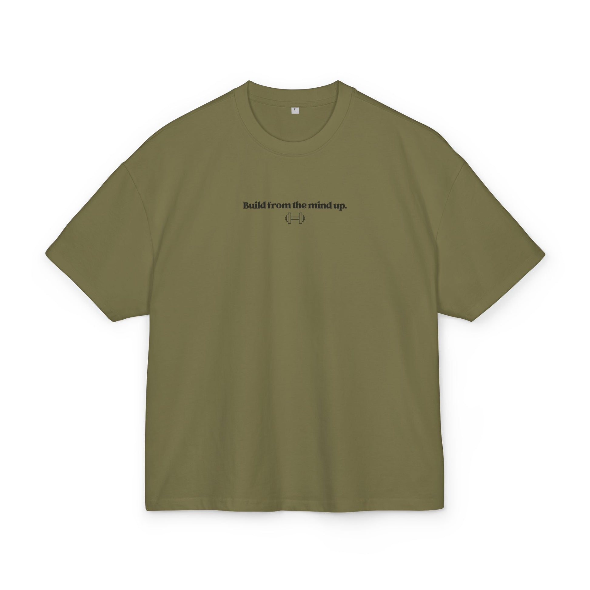 STATEMENT Oversized Shirt "Build from the mind up"